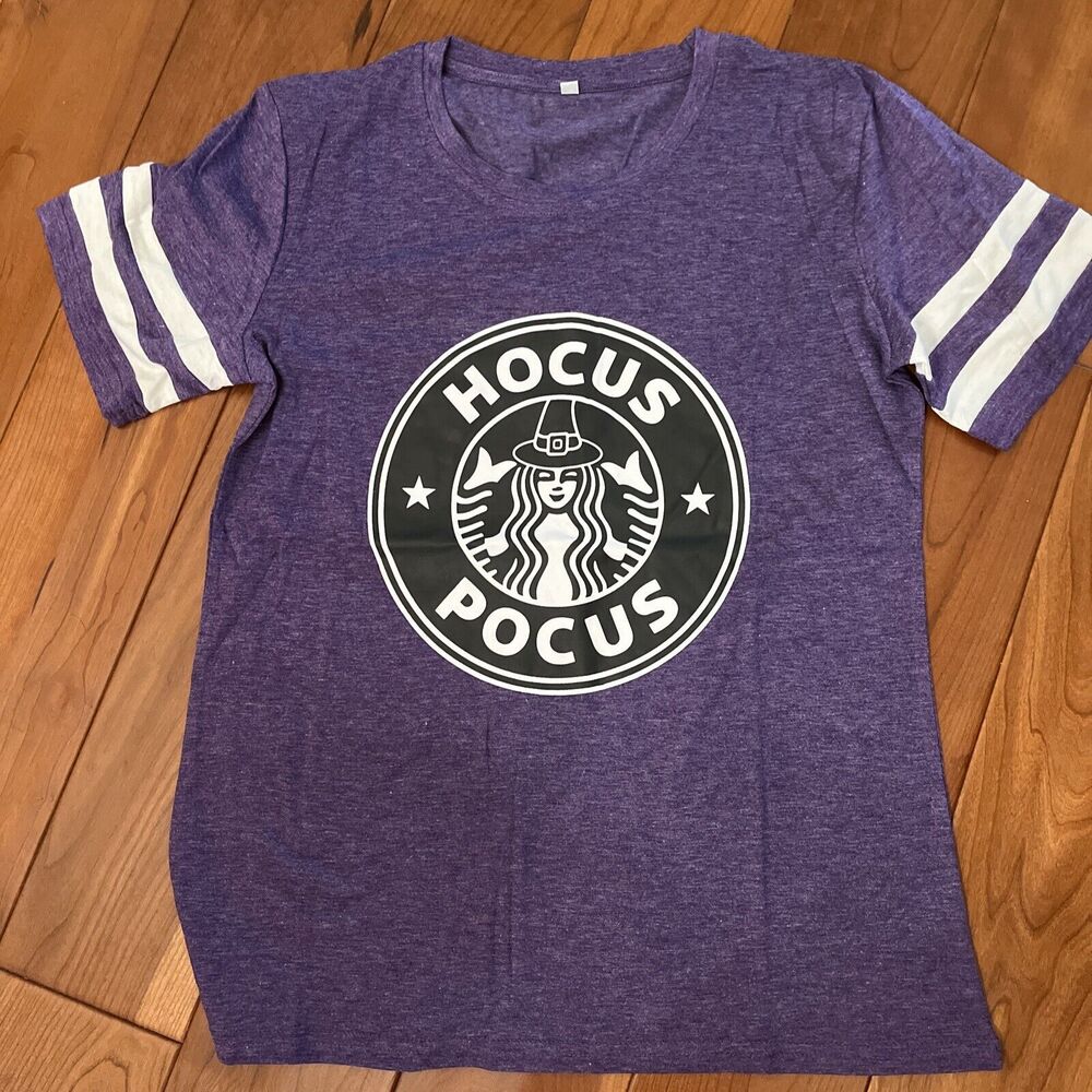 Hocus Pocus Halloween T Shirt Size Small Purple